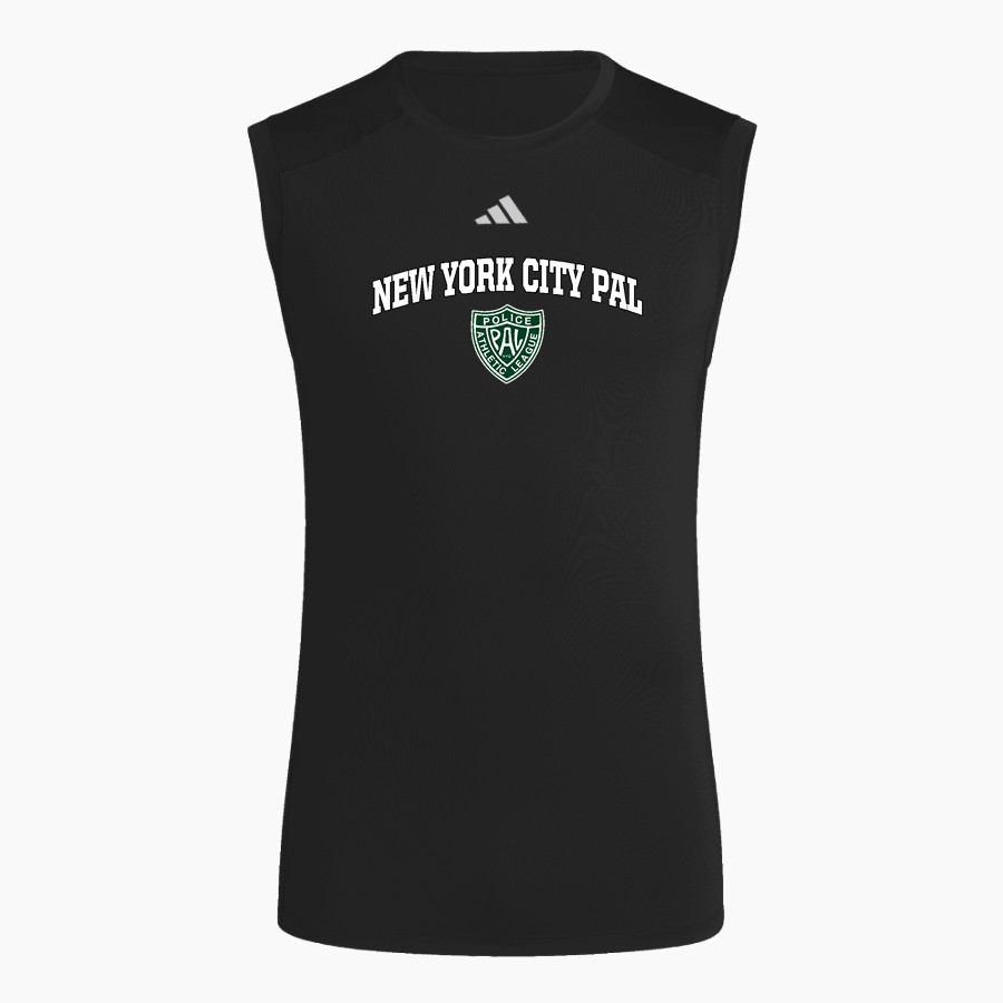 NYC Police Athletic League Online Store <span class="pdp-name-mascot">New York City PAL</span> adidas Men's TECHFIT Compression Sleeveless Tee