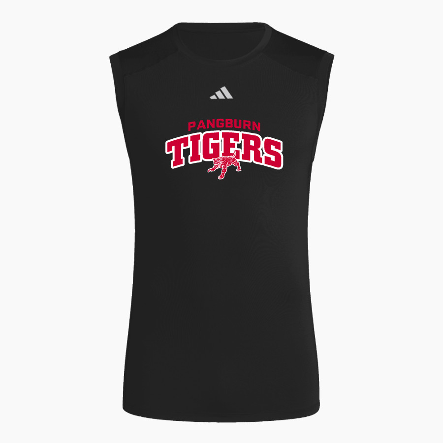PANGBURN HIGH SCHOOL TIGERS <span class="pdp-name-mascot">PANGBURN TIGERS</span> adidas Men's TECHFIT Compression Sleeveless Tee