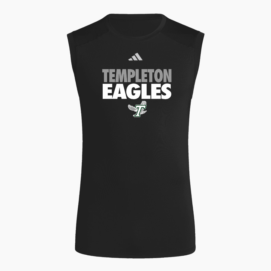 TEMPLETON HIGH SCHOOL EAGLES adidas Men's TECHFIT Compression Sleeveless Tee