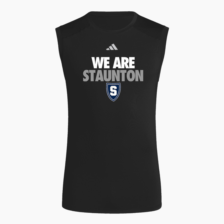 STAUNTON HIGH SCHOOL STORM <span class="pdp-name-mascot">STORM STORM</span> adidas Men's TECHFIT Compression Sleeveless Tee