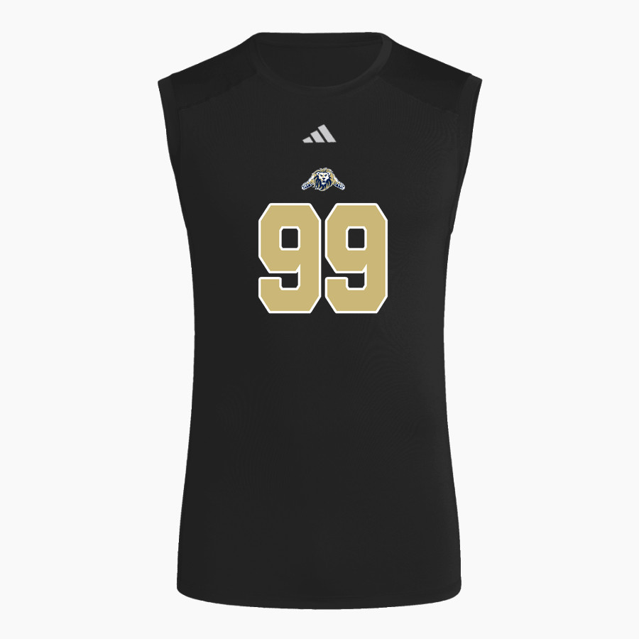 ALPHA OMEGA ACADEMY LIONS <span class="pdp-name-mascot">ALPHA OMEGA ACADEMY LIONS</span> adidas Men's TECHFIT Compression Sleeveless Tee