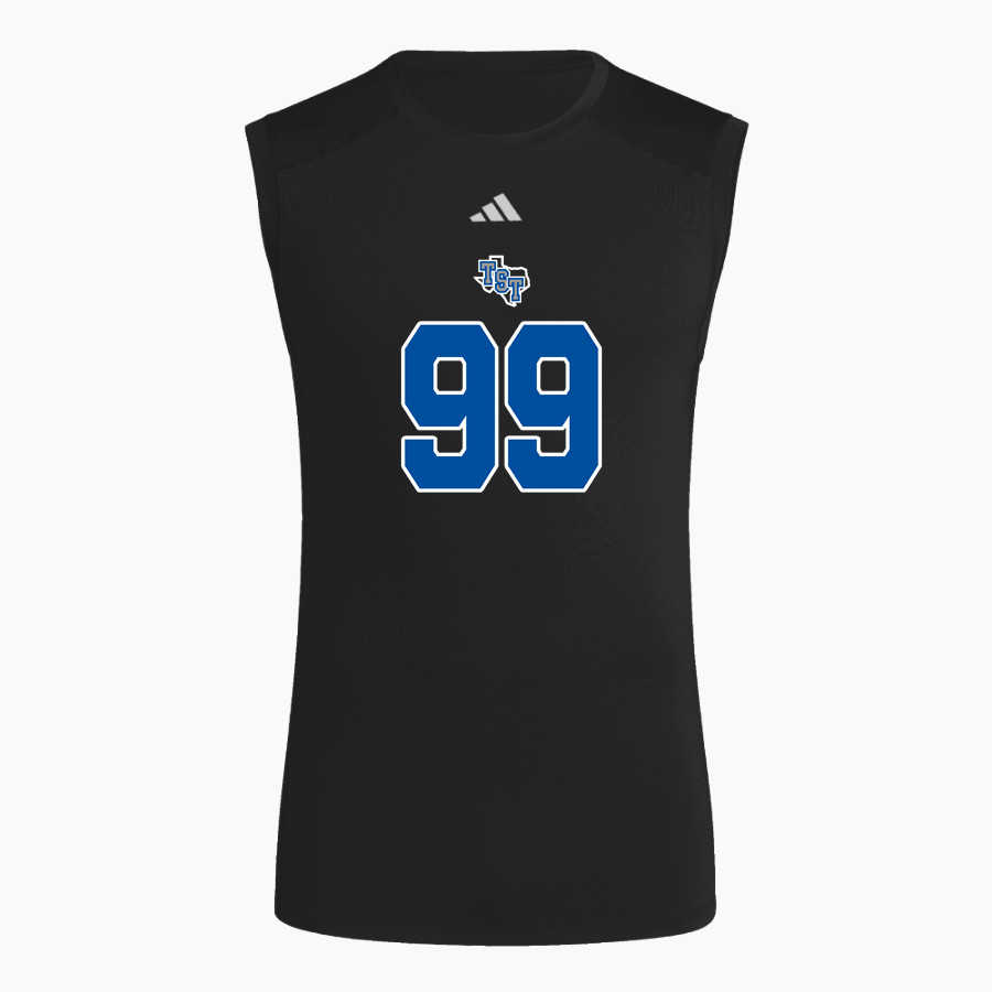 TRINITY SCHOOL OF TEXAS TITANS adidas Men's TECHFIT Compression Sleeveless Tee