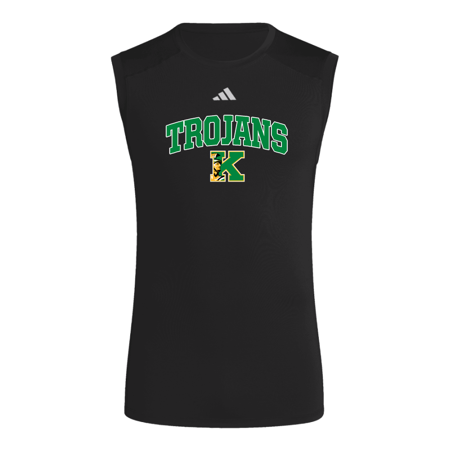 KELLY HIGH SCHOOL TROJANS <span class="pdp-name-mascot">KELLY TROJANS</span> adidas Men's TECHFIT Compression Sleeveless Tee