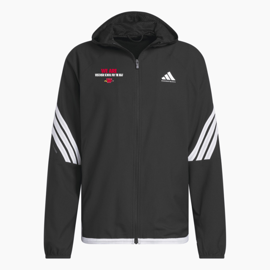 Wisconsin School For The Deaf Firebirds <span class="pdp-name-mascot">Wisconsin School For The Deaf Firebirds</span> adidas Men's Crazy Lite Jacket