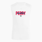 PERRY HIGH SCHOOL COMMODORES <span class="pdp-name-mascot">PERRY COMMODORES</span> adidas Men's TECHFIT Compression Sleeveless Tee Front Thumbnail
