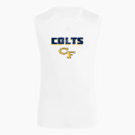 Cape Fear Colts <span class="pdp-name-mascot">Cape Fear Colts</span> adidas Men's TECHFIT Compression Sleeveless Tee Front Thumbnail