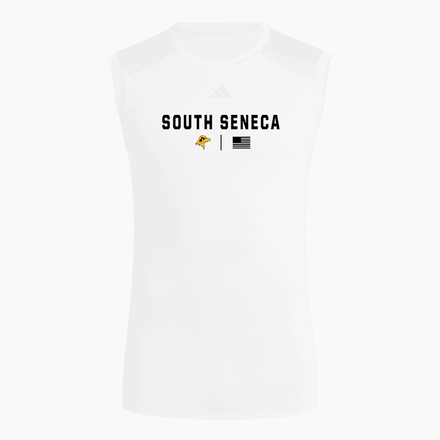 SOUTH SENECA HIGH SCHOOL FALCONS adidas Men's TECHFIT Compression Sleeveless Tee