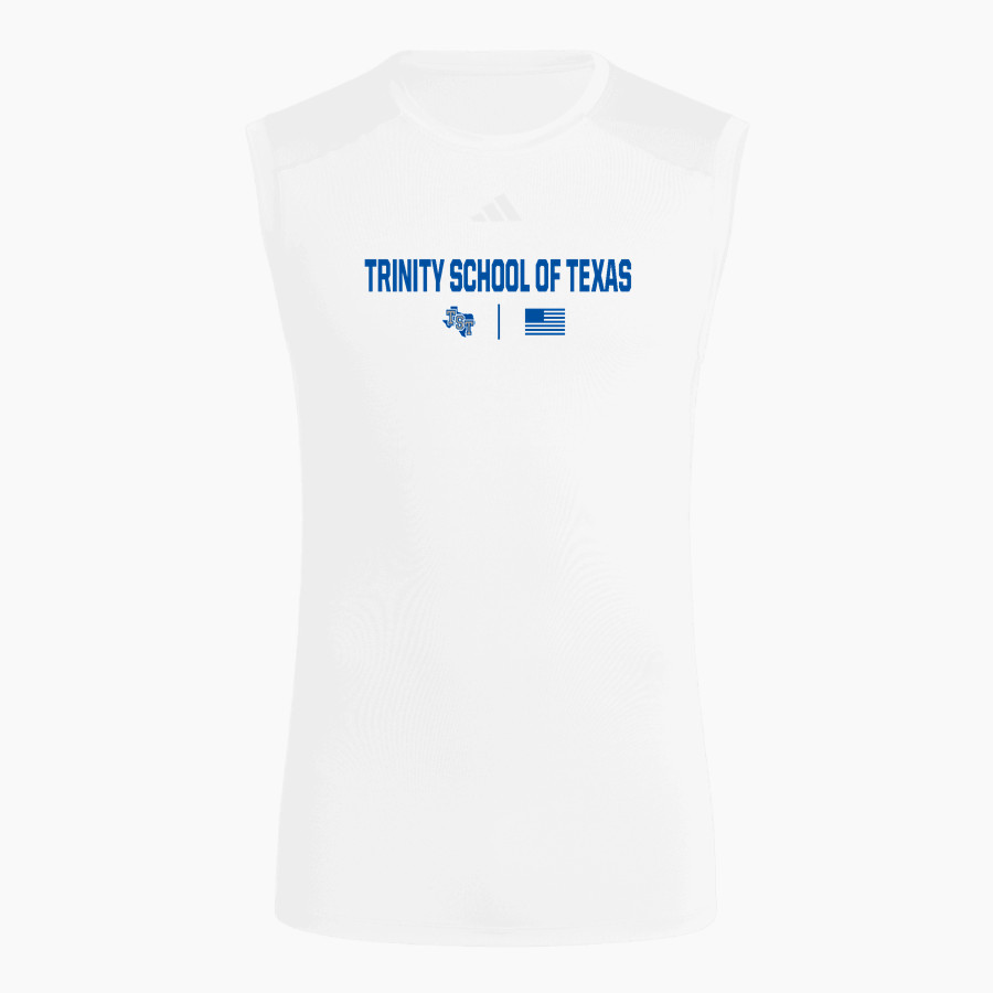 TRINITY SCHOOL OF TEXAS TITANS adidas Men's TECHFIT Compression Sleeveless Tee