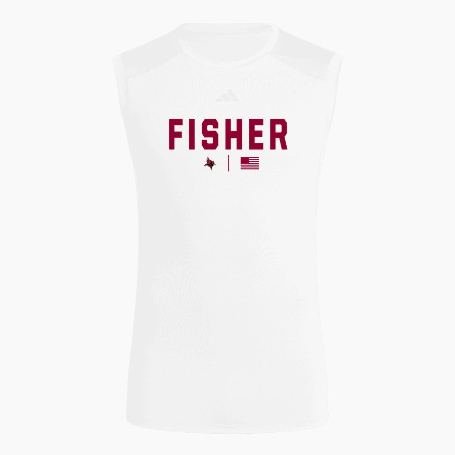 Fisher Cardinals <span class="pdp-name-mascot">Fisher Cardinals</span> adidas Men's TECHFIT Compression Sleeveless Tee