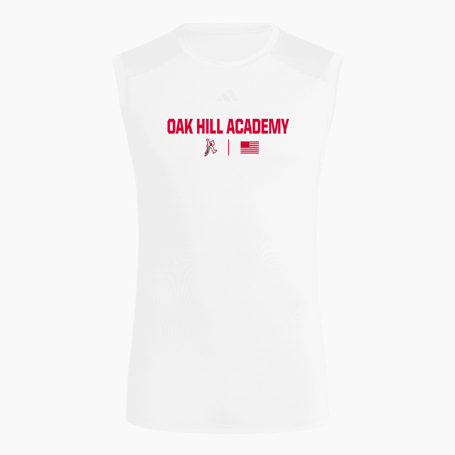 OAK HILL ACADEMY RAIDERS <span class="pdp-name-mascot">OAK HILL ACADEMY RAIDERS</span> adidas Men's TECHFIT Compression Sleeveless Tee