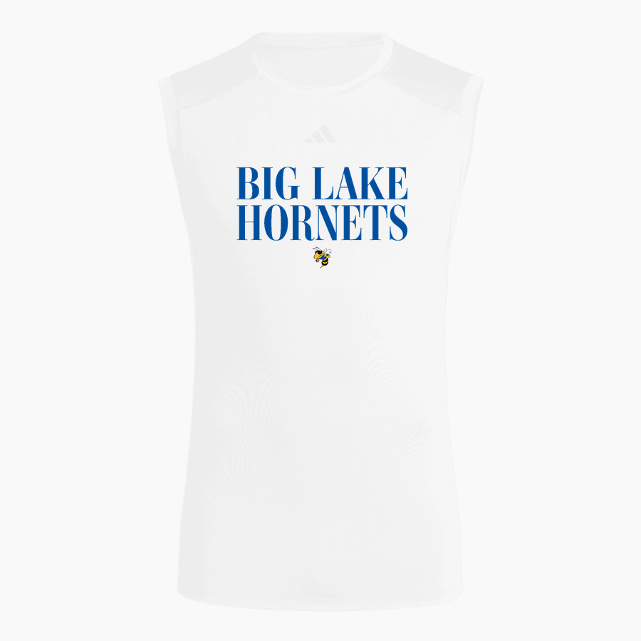 BIG LAKE HIGH SCHOOL HORNETS adidas Men's TECHFIT Compression Sleeveless Tee