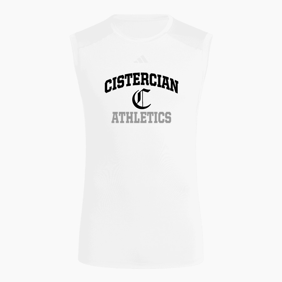 CISTERCIAN PREPARATORY SCHOOL HAWKS <span class="pdp-name-mascot">CISTERCIAN HAWKS</span> adidas Men's TECHFIT Compression Sleeveless Tee