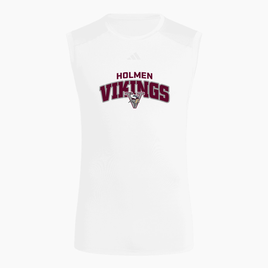 HOLMEN HIGH SCHOOL VIKINGS adidas Men's TECHFIT Compression Sleeveless Tee