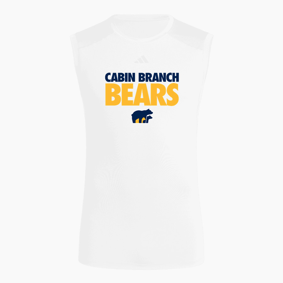 Cabin Branch Bears adidas Men's TECHFIT Compression Sleeveless Tee