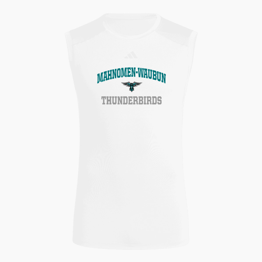 Mahnomen-Waubun THUNDERBIRDS <span class="pdp-name-mascot">Mahnomen-Waubun THUNDERBIRDS</span> adidas Men's TECHFIT Compression Sleeveless Tee