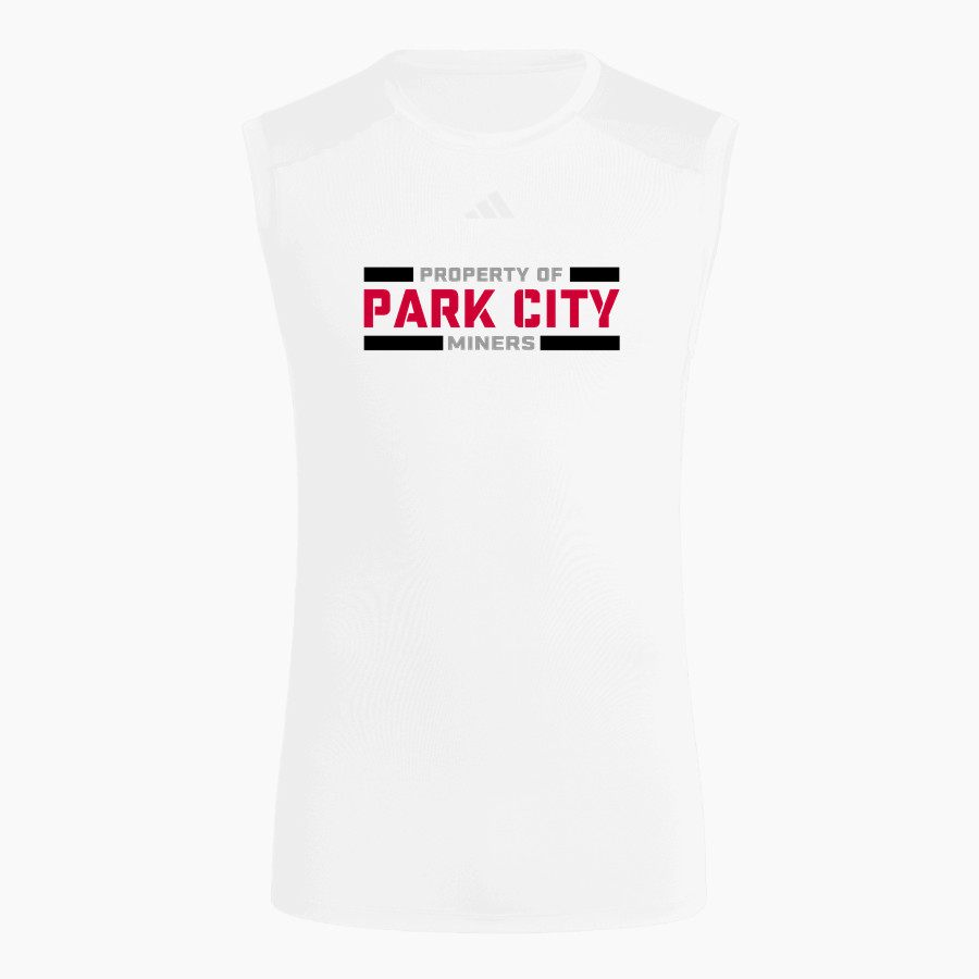 Park City Miners <span class="pdp-name-mascot">PARK CITY MINERS</span> adidas Men's TECHFIT Compression Sleeveless Tee