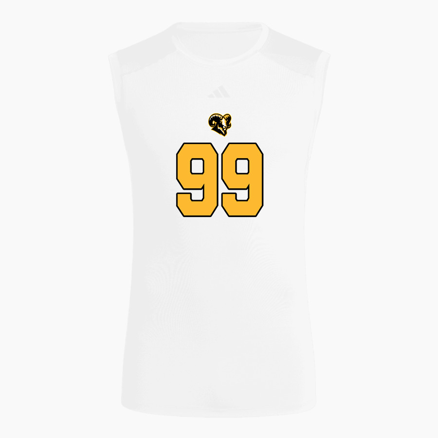 Worth Rams <span class="pdp-name-mascot">Worth Rams</span> adidas Men's TECHFIT Compression Sleeveless Tee