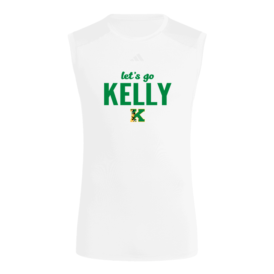 KELLY HIGH SCHOOL TROJANS <span class="pdp-name-mascot">KELLY TROJANS</span> adidas Men's TECHFIT Compression Sleeveless Tee