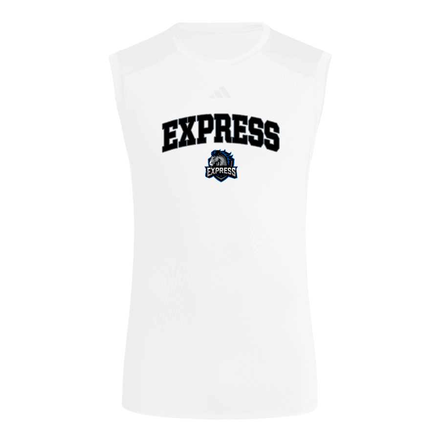 Pony Express Express <span class="pdp-name-mascot">Pony Express Express</span> adidas Men's TECHFIT Compression Sleeveless Tee