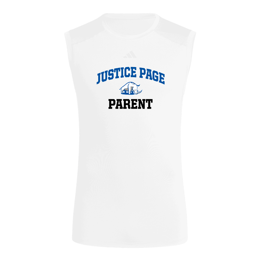 Justice Page Rhinos <span class="pdp-name-mascot">Justice Page Rhinos</span> adidas Men's TECHFIT Compression Sleeveless Tee