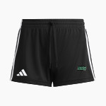 NEW HAMPTON HUSKIES adidas Women's 3 Stripe Shorts Front Thumbnail