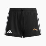 Omro School District Sideline Store <span class="pdp-name-mascot">OMRO FOXES</span> adidas Women's 3 Stripe Shorts Front Thumbnail