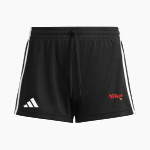 VOORHEES VIKINGS official sideline store adidas Women's 3 Stripe Shorts Front Thumbnail