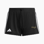 Manassas Park Cougars adidas Women's 3 Stripe Shorts Front Thumbnail