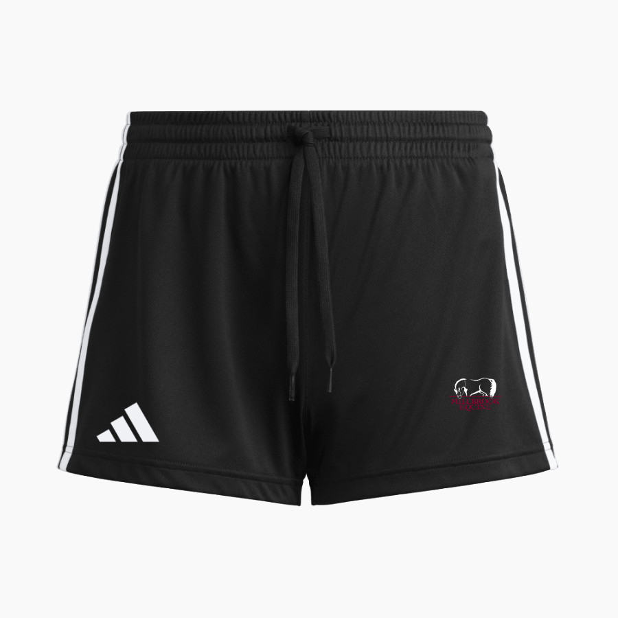 Millbrook Equine Veterinary Clinic Millbrook Equine Vet <span class="pdp-name-mascot">Millbrook Equine Veterinary Clinic</span> adidas Women's 3 Stripe Shorts