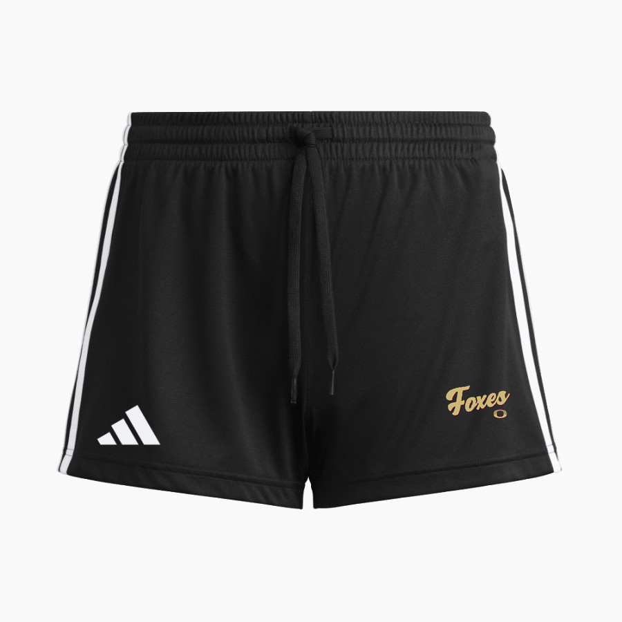Omro School District Sideline Store <span class="pdp-name-mascot">OMRO FOXES</span> adidas Women's 3 Stripe Shorts