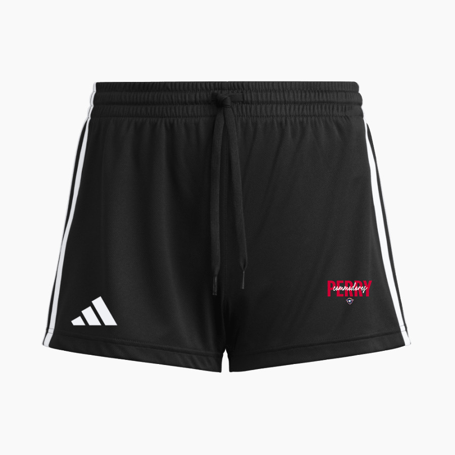 PERRY HIGH SCHOOL COMMODORES <span class="pdp-name-mascot">PERRY COMMODORES</span> adidas Women's 3 Stripe Shorts