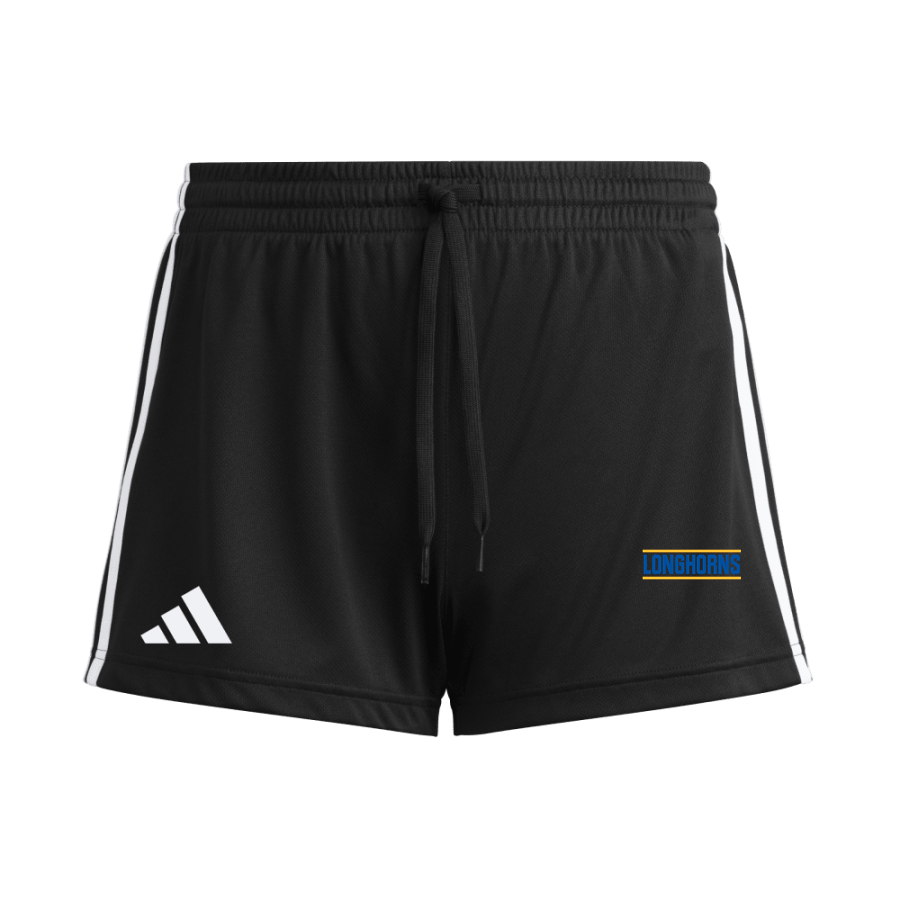 DIME BOX HIGH SCHOOL LONGHORNS <span class="pdp-name-mascot">DIME BOX LONGHORNS</span> adidas Women's 3 Stripe Shorts