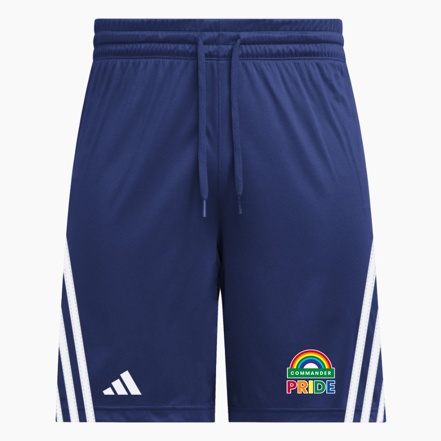 JOHN F KENNEDY HIGH SCHOOL COMMANDERS adidas Men's 3 Stripe Shorts