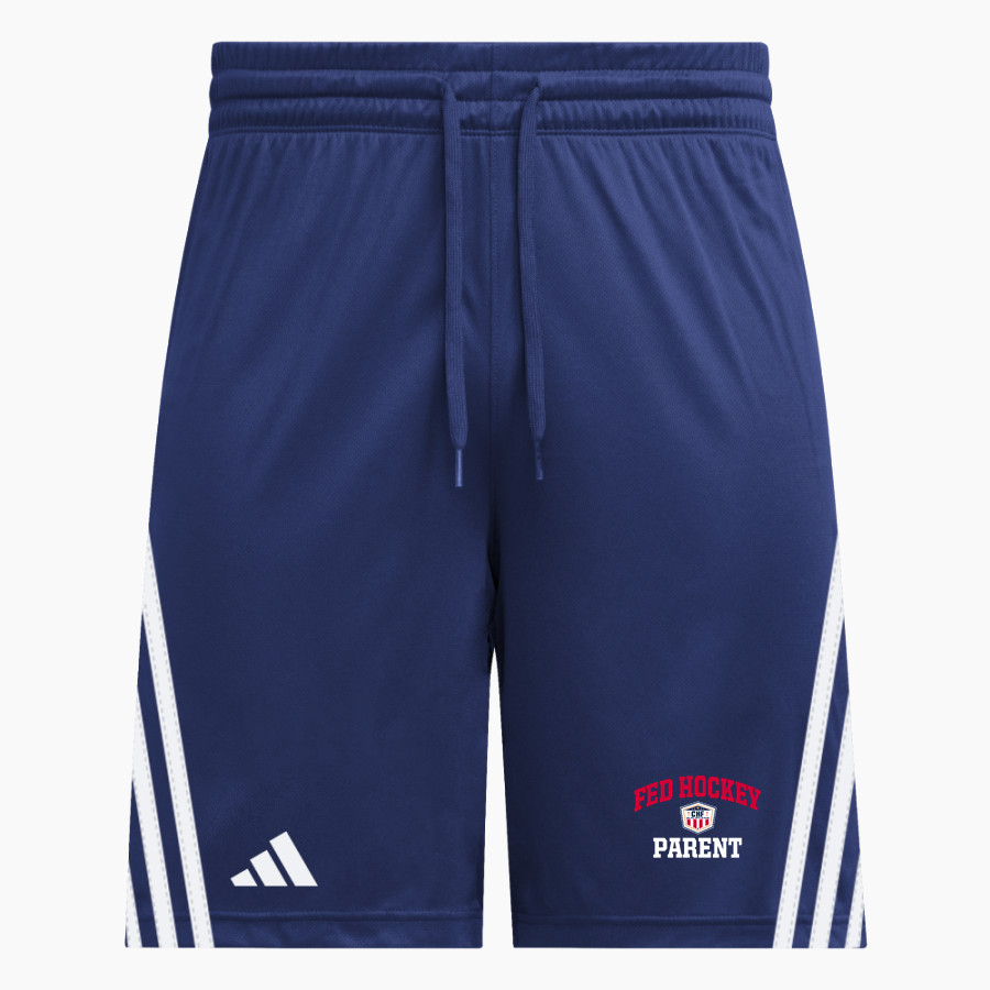 Collegiate Hockey Federation adidas Men's 3 Stripe Shorts