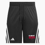 Chaffee Red Devils <span class="pdp-name-mascot">Chaffee Schools Red Devils</span> adidas Men's 3 Stripe Shorts Front Thumbnail