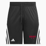 DOVER HIGH SCHOOL LONGHORNS adidas Men's 3 Stripe Shorts Front Thumbnail