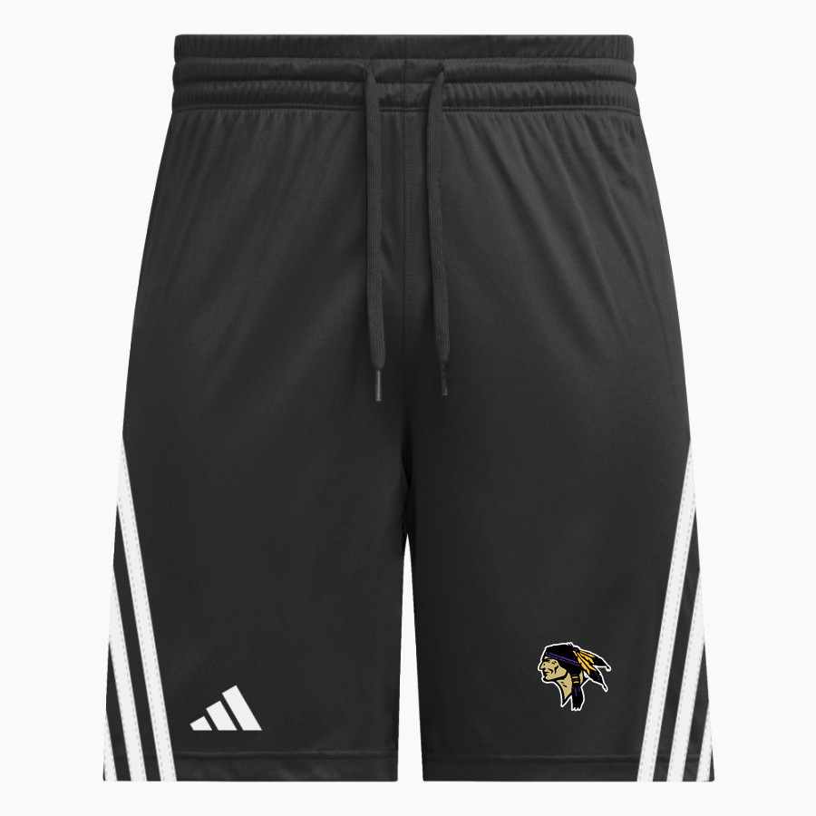 MIAMI HIGH SCHOOL WARRIORS <span class="pdp-name-mascot">MIAMI WARRIORS</span> adidas Men's 3 Stripe Shorts