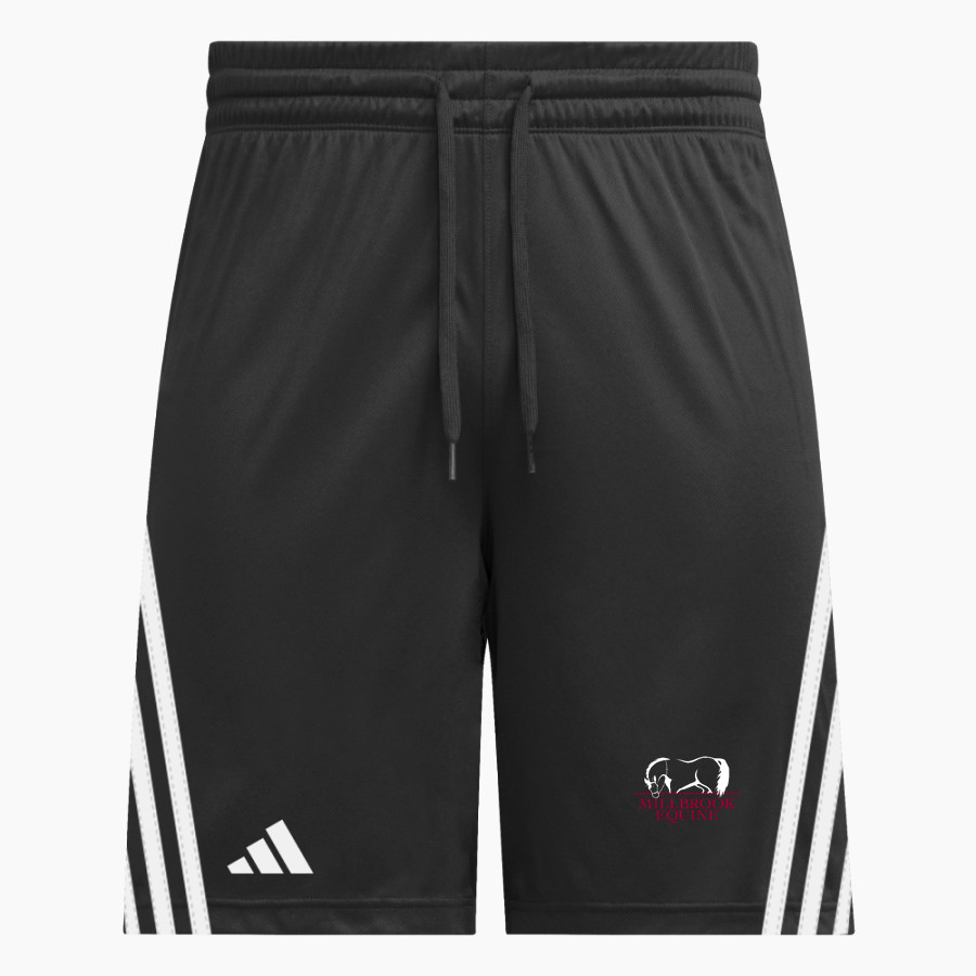 Millbrook Equine Veterinary Clinic Millbrook Equine Vet <span class="pdp-name-mascot">Millbrook Equine Veterinary Clinic</span> adidas Men's 3 Stripe Shorts
