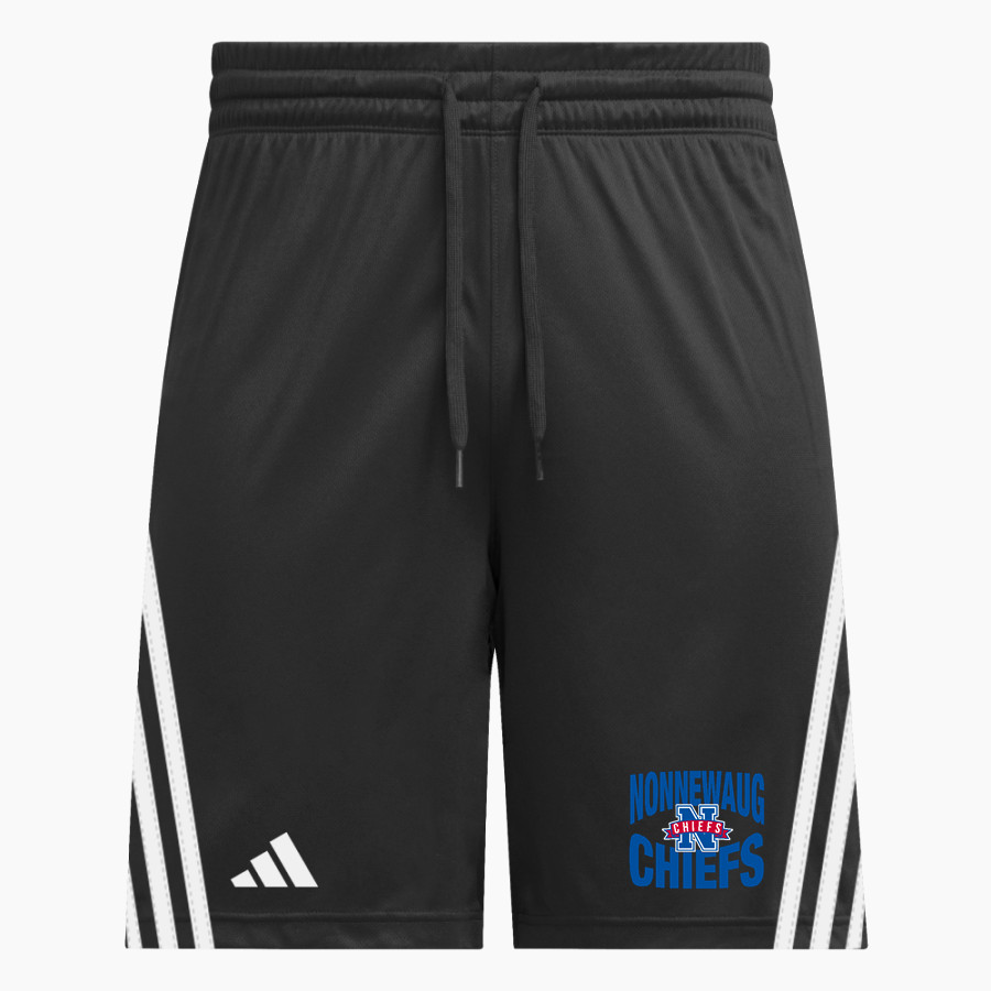 Nonnewaug Chiefs adidas Men's 3 Stripe Shorts