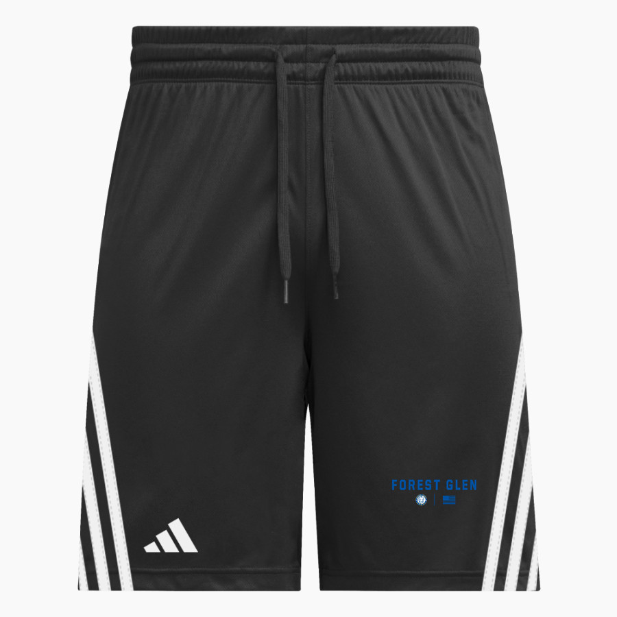Forest Glen Pumas <span class="pdp-name-mascot">Forest Glen Elementary School Pumas</span> adidas Men's 3 Stripe Shorts