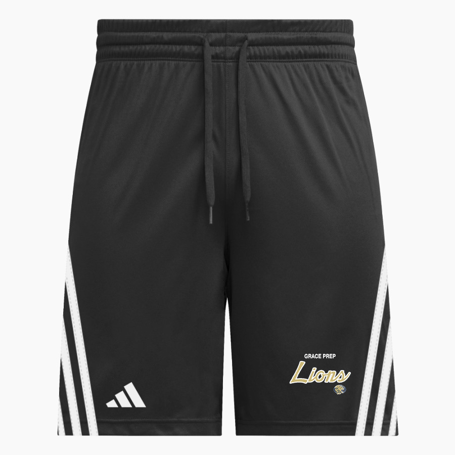 GRACE PREP ACADEMY LIONS <span class="pdp-name-mascot">GRACE LIONS</span> adidas Men's 3 Stripe Shorts