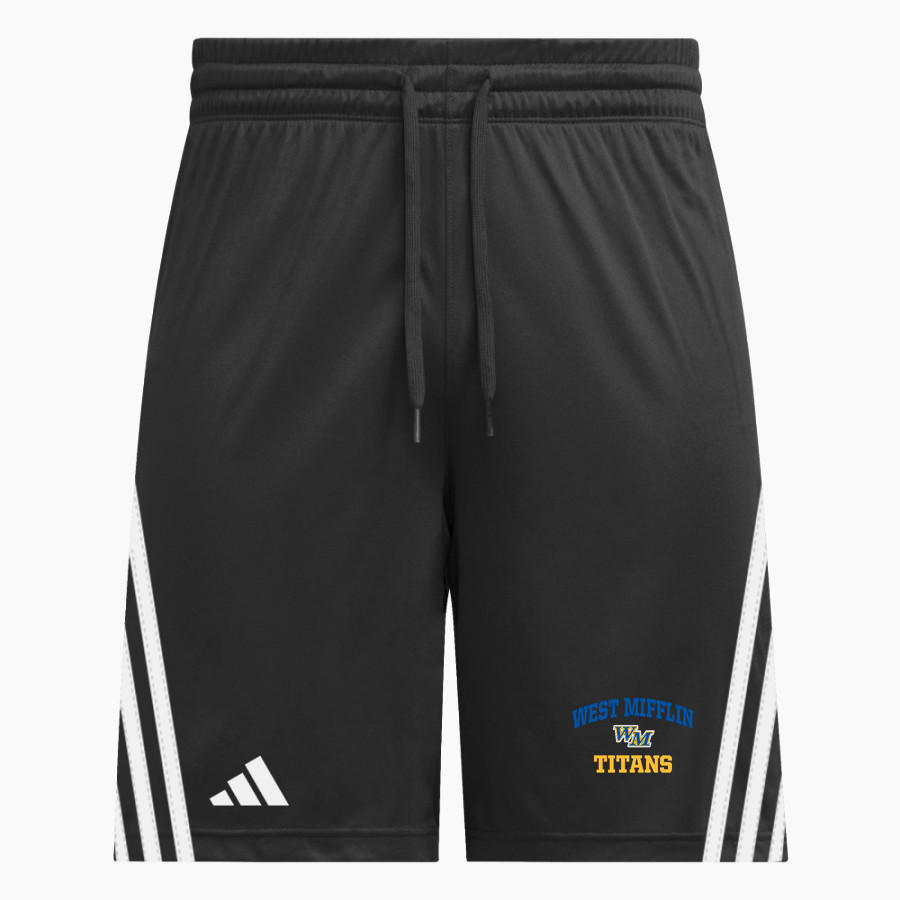West Mifflin High School Titans Official Online Store adidas Men's 3 Stripe Shorts