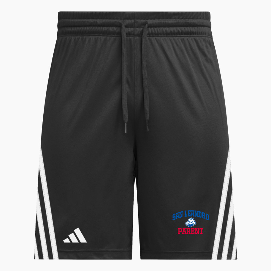 SAN LEANDRO HIGH SCHOOL PIRATES adidas Men's 3 Stripe Shorts