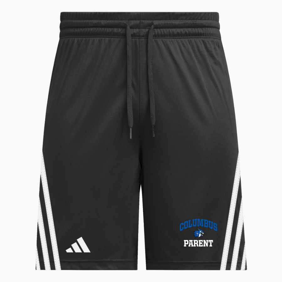 COLUMBUS COMMUNITY HIGH SCHOOL WILDCATS <span class="pdp-name-mascot">COLUMBUS WILDCATS</span> adidas Men's 3 Stripe Shorts