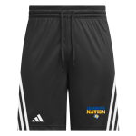 DIME BOX HIGH SCHOOL LONGHORNS <span class="pdp-name-mascot">DIME BOX LONGHORNS</span> adidas Men's 3 Stripe Shorts Front Thumbnail