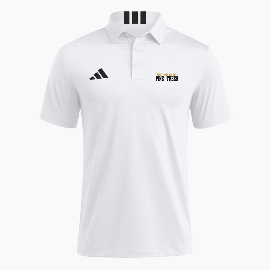 Forest Area Sch Dist Pine Trees <span class="pdp-name-mascot">Forest Area Sch Dist Pine Trees</span> adidas Men's Short Sleeve Golf Polo
