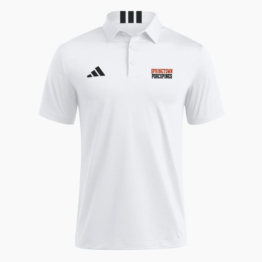 SPRINGTOWN HIGH SCHOOL PORCUPINES adidas Men's Short Sleeve Golf Polo