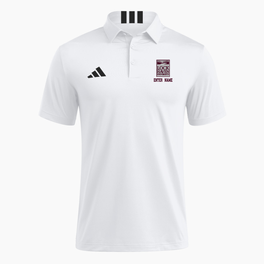 Lock Haven Bald Eagles <span class="pdp-name-mascot">Lock Haven University Bald Eagles</span> adidas Men's Short Sleeve Golf Polo