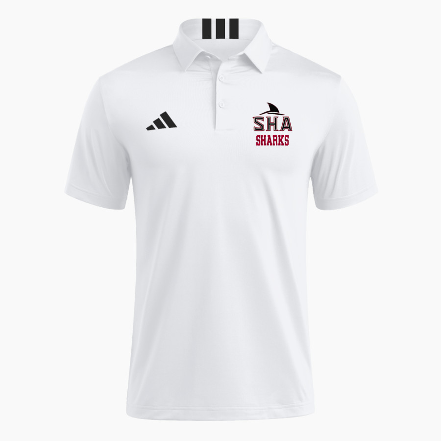 Sacred Heart Academy Sharks <span class="pdp-name-mascot">Sacred Heart Academy Sharks</span> adidas Men's Short Sleeve Golf Polo