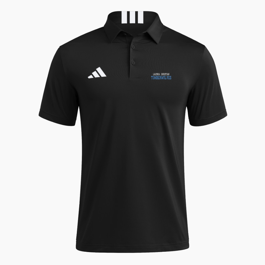 Laconia Christian Academy Timberwolves adidas Men's Short Sleeve Golf Polo